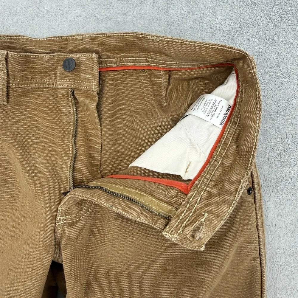 Patagonia Pants Womens 30 Iron Forge Hemp Canvas Double Knees Brown Outdoor - Picture 3 of 15